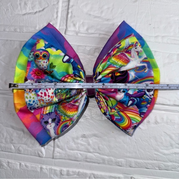 Handmade Lisa Frank Inspired Vibrant Hair Bow - Picture 6 of 14